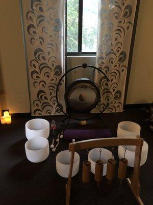 Healing sound bath