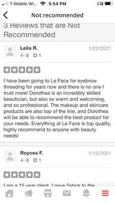 Thank you for recommending us Leila! We
Truly appreciate
You!!!