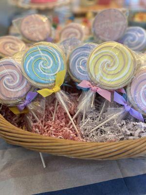 lollipop themed cookies