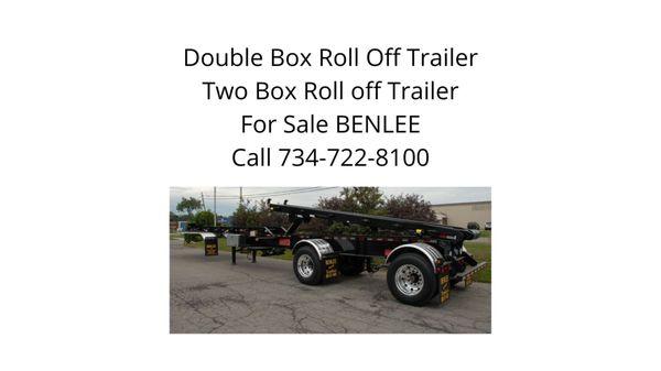 Two container trailer for sale at BENLEE. TCT, roll off trailer. Call 734-722-8100