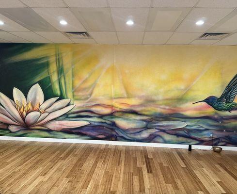 Buka Yoga Lotus/Hummingbird 
 Mural