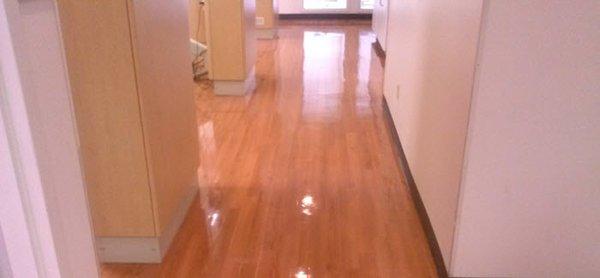 Wood floor refinishing