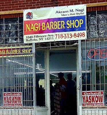 Nagi Barber Shop's Facade.