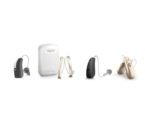 We offer a wide range of devices from leading hearing aid manufacturers.