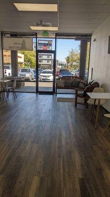 Quiet clean dining area