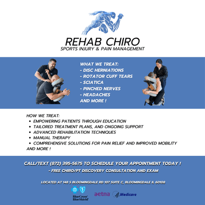 Brief review of what and how we treat at Rehab Chiro!