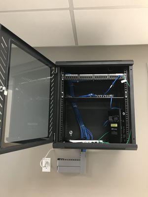 Newark, CA network cabinet / office wiring / CAT6 connections