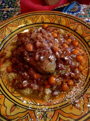 Couscous and lamb