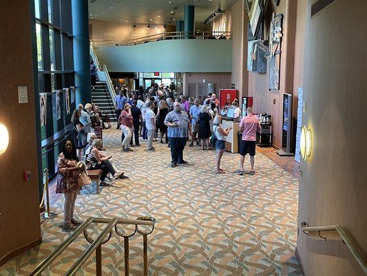 Community theater lobby