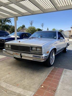 My 1983 El Camino getting a crack repaired!