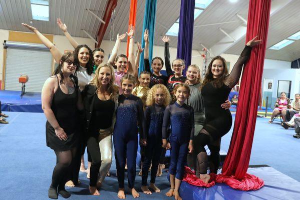 Choreography Sessions, Camps, and opportunities for youth and adult aerial enthusiasts.  Apparatus include silks, hammock, lyra, and more.