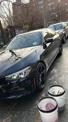 Bmw 5 series exterior wash