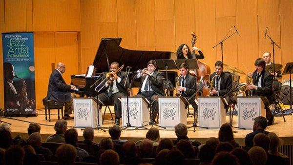 One of MSU's jazz octets performs with guest artist Kenny Barron