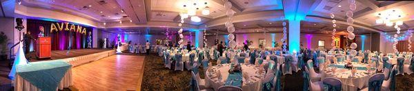 Full Room Uplighting at Pomaikaii Ballrooms