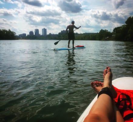 Views from the paddleboard.