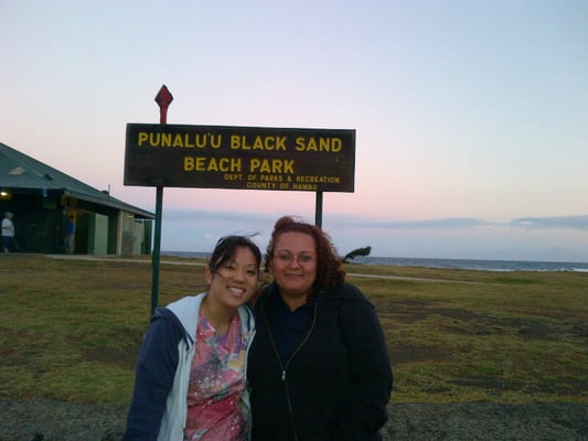 Blank sand beach, Big Island, Hawaii