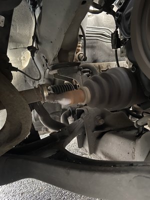 Cv axle replacement