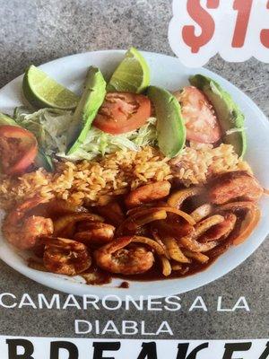 Camarones ala diabla