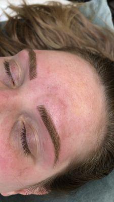 We use the best pigment lines to ensure you get perfectly matched brows that fade naturally over time!