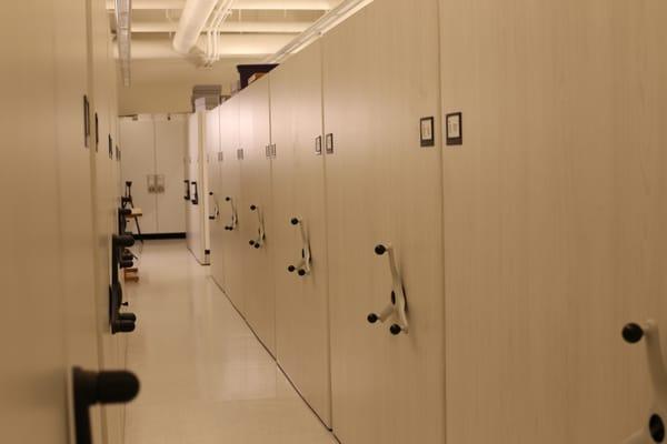 CSM's Mechanically Assisted Mobile Storage System in the San Diego Natural History Museum.