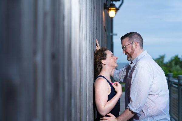 Engagement pictures at Robert Moses State Park with Envogue Photography.