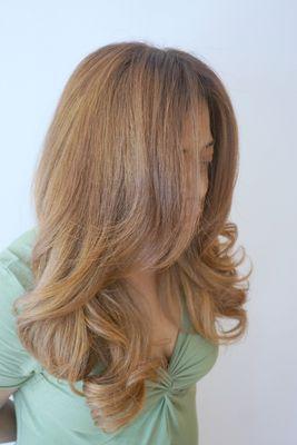 Soft textured blowouts