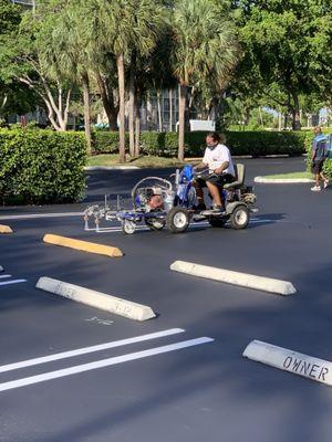 James striping the lot!