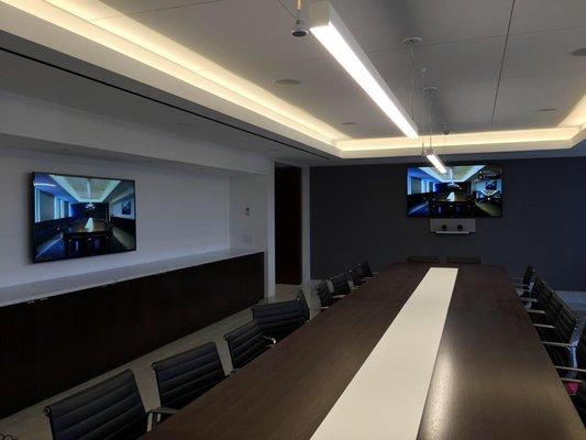 Corporate boardroom with av system