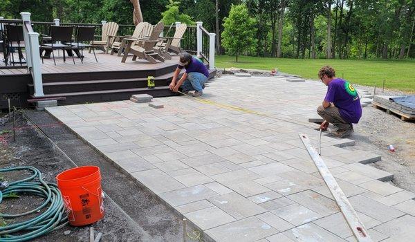 Backyard transformation in progress! From design to installation our team is creating the outdoor space of your dreams!