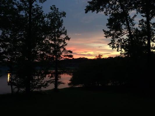 Sunset from cabin 10