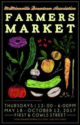 McMinnville Farmers Market, Thursdays 12-6, May through October