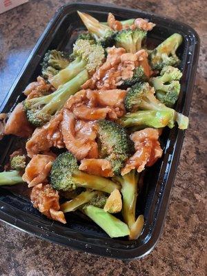 Chicken and broccoli