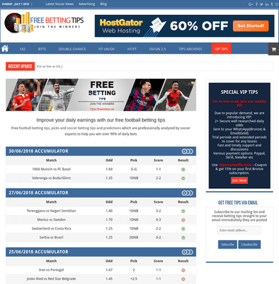 Betting tips website