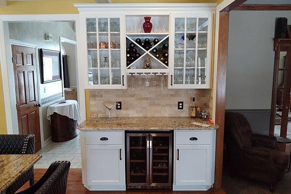 Custom wine cabinet in Amherst NY