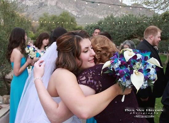 Congratulatory Hugs ~Reflections at the Buttes, Tucson, Arizona