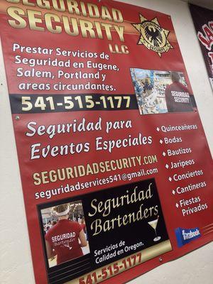 Security LLC advertising poster