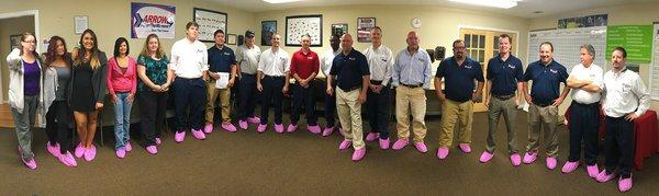 Arrow Exterminators goes Pink to kick off the #ArrowCares campaign for Breast Cancer Awareness!  http://bit.ly/ArrowCares