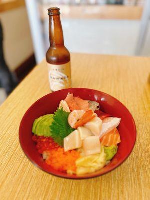 Deluxe Kaisen Donburi, Kawaba Beer Pilsner