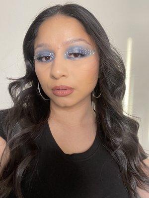 Blue Rhinestone Glam!