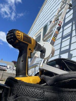 Bathroom vent install