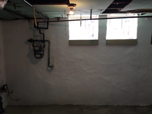 New basement Windows, resurfaced walls and sealed.