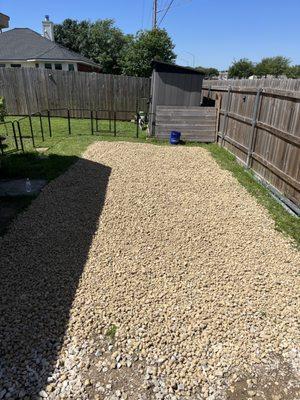 Gravel driveway