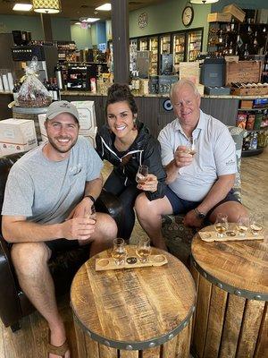 Having a bourbon flight