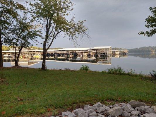 View from an RV site right by the water