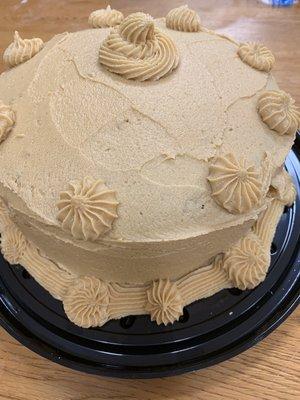 Delicious homemade Peanut Butter Cake