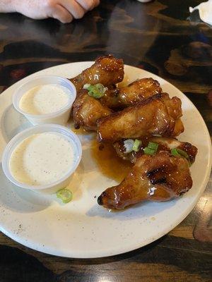 Spicy bbq honey wings