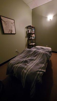 Massage room setup