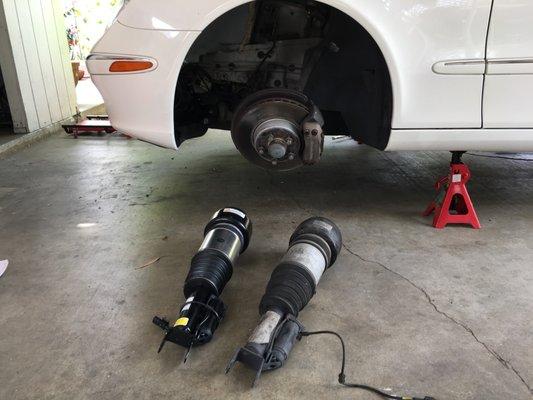 Front air strut replacements