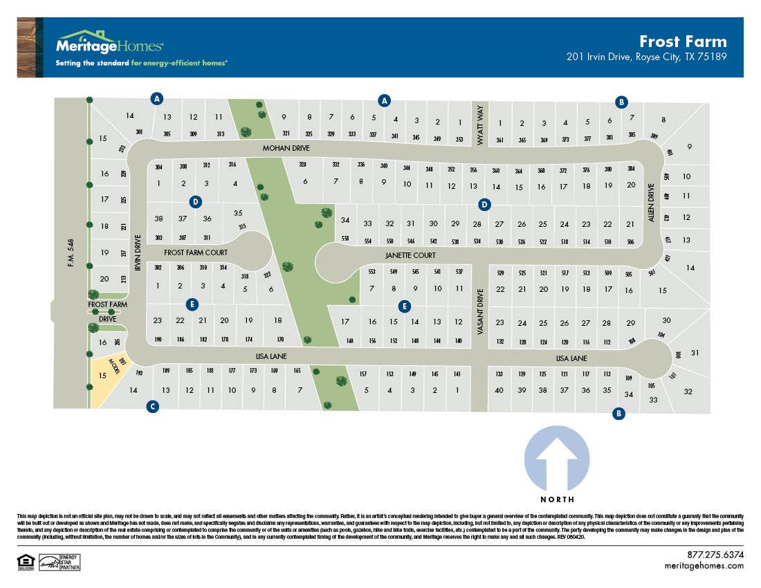 Frost Farm By Meritage Homes