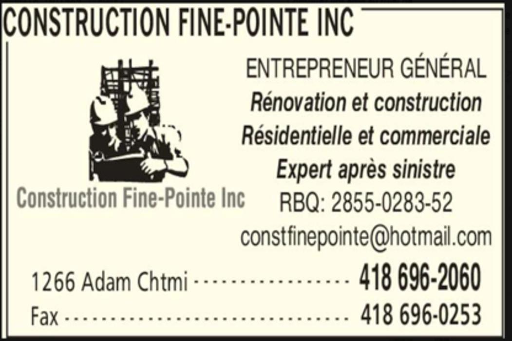 Construction Fine-Pointe Inc